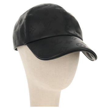 LOUIS VUITTON Monogram Shadow Cap Black M76581 LV Auth BA8732SAV