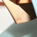 HERMES Her bag Zip GM Hand Bag Canvas Leather Blue Silver Auth BA8733SAM-11