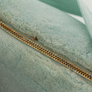 Miu Miu Shoulder Bag pile Turquoise Blue Gold Auth BA8734V-8