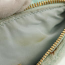 Miu Miu Shoulder Bag pile Turquoise Blue Gold Auth BA8734V-10