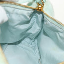 Miu Miu Shoulder Bag pile Turquoise Blue Gold Auth BA8734V-22