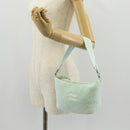 Miu Miu Shoulder Bag pile Turquoise Blue Gold Auth BA8734V-23