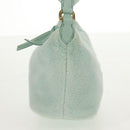 Miu Miu Shoulder Bag pile Turquoise Blue Gold Auth BA8734V-4