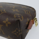 LOUIS VUITTON Monogram Pochette Cosmetic PM Pouch M43998 LV Auth BA8735-15