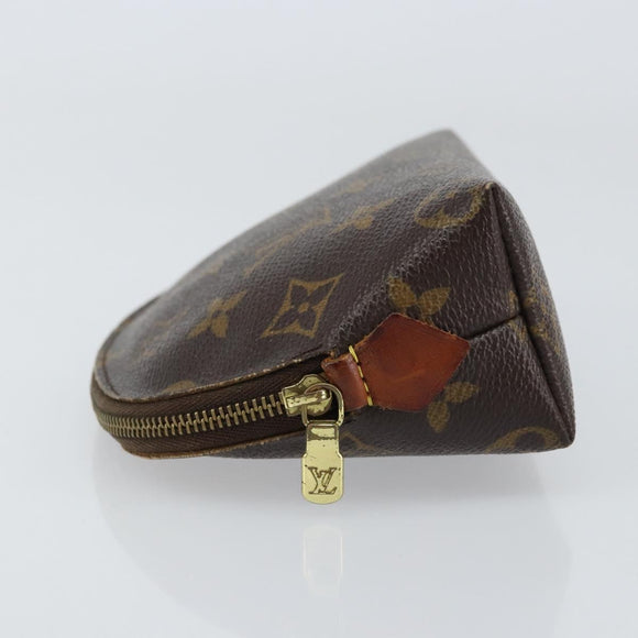 LOUIS VUITTON Monogram Pochette Cosmetic PM Pouch M43998 LV Auth BA8735