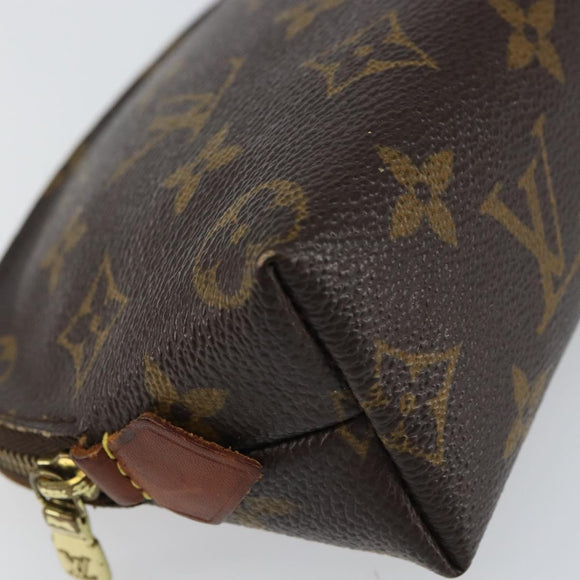 LOUIS VUITTON Monogram Pochette Cosmetic PM Pouch M43998 LV Auth BA8735
