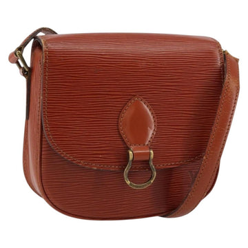 LOUIS VUITTON Epi Saint Cloud PM Shoulder Bag Brown M52213 LV Auth BA8743