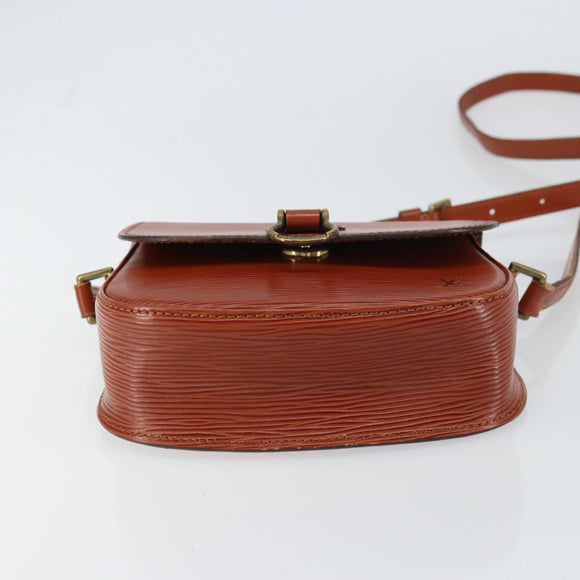 LOUIS VUITTON Epi Saint Cloud PM Shoulder Bag Brown M52213 LV Auth BA8743