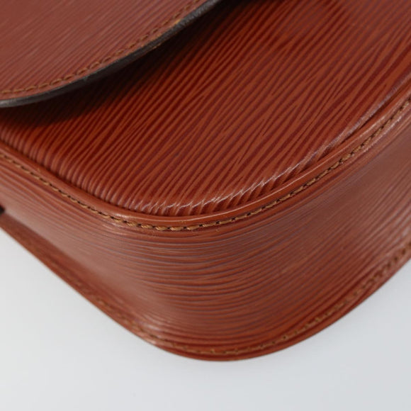 LOUIS VUITTON Epi Saint Cloud PM Shoulder Bag Brown M52213 LV Auth BA8743