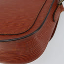 LOUIS VUITTON Epi Saint Cloud PM Shoulder Bag Brown M52213 LV Auth BA8743-17