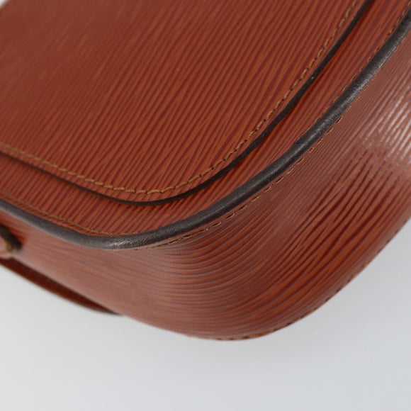 LOUIS VUITTON Epi Saint Cloud PM Shoulder Bag Brown M52213 LV Auth BA8743