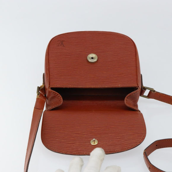 LOUIS VUITTON Epi Saint Cloud PM Shoulder Bag Brown M52213 LV Auth BA8743