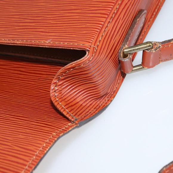 LOUIS VUITTON Epi Saint Cloud PM Shoulder Bag Brown M52213 LV Auth BA8743