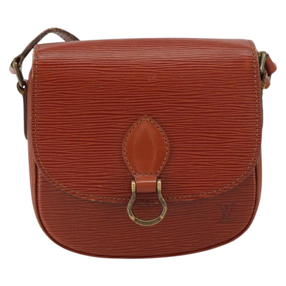 LOUIS VUITTON Epi Saint Cloud PM Shoulder Bag Brown M52213 LV Auth BA8743