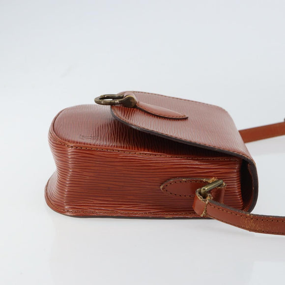 LOUIS VUITTON Epi Saint Cloud PM Shoulder Bag Brown M52213 LV Auth BA8743
