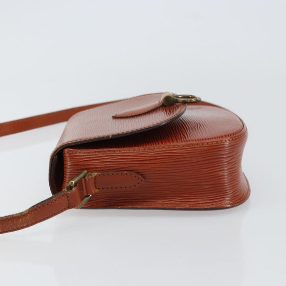 LOUIS VUITTON Epi Saint Cloud PM Shoulder Bag Brown M52213 LV Auth BA8743