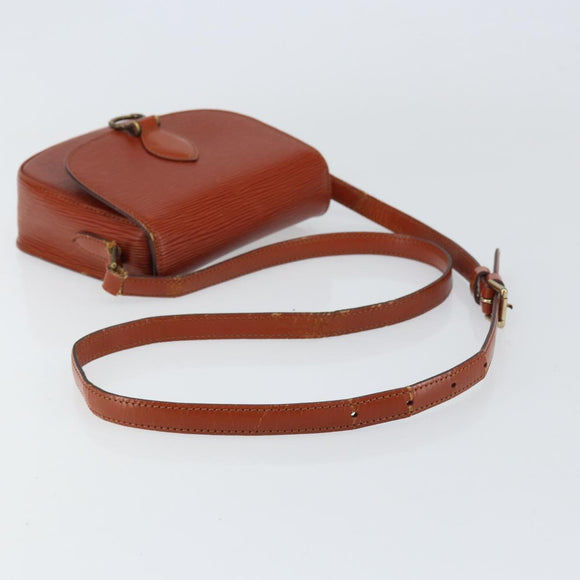 LOUIS VUITTON Epi Saint Cloud PM Shoulder Bag Brown M52213 LV Auth BA8743