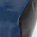 LOUIS VUITTON Epi Petit Noe Bag Bicolor Black Blue M44152 LV Auth BA8744-10