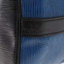 LOUIS VUITTON Epi Petit Noe Bag Bicolor Black Blue M44152 LV Auth BA8744-17