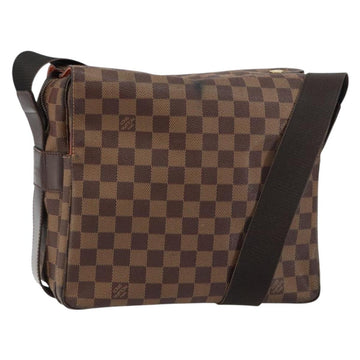 LOUIS VUITTON Damier Ebene Naviglio Shoulder Bag N45255 LV Auth BA8745