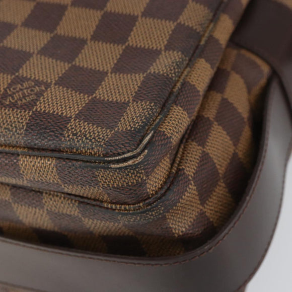 LOUIS VUITTON Damier Ebene Naviglio Shoulder Bag N45255 LV Auth BA8745