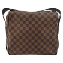 LOUIS VUITTON Damier Ebene Naviglio Shoulder Bag N45255 LV Auth BA8745-13