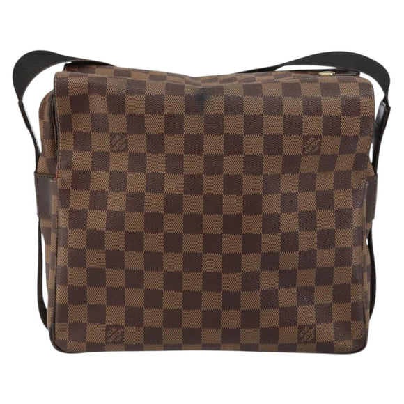 LOUIS VUITTON Damier Ebene Naviglio Shoulder Bag N45255 LV Auth BA8745