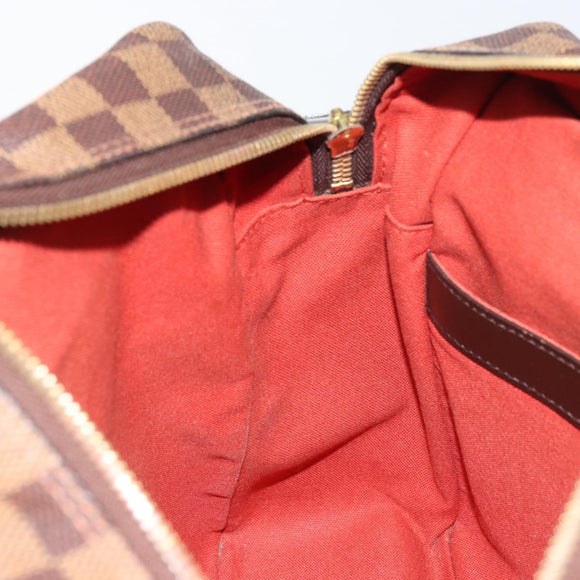 LOUIS VUITTON Damier Ebene Naviglio Shoulder Bag N45255 LV Auth BA8745