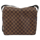 LOUIS VUITTON Damier Ebene Naviglio Shoulder Bag N45255 LV Auth BA8745-2