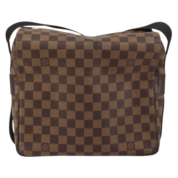 LOUIS VUITTON Damier Ebene Naviglio Shoulder Bag N45255 LV Auth BA8745