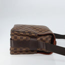 LOUIS VUITTON Damier Ebene Naviglio Shoulder Bag N45255 LV Auth BA8745-3