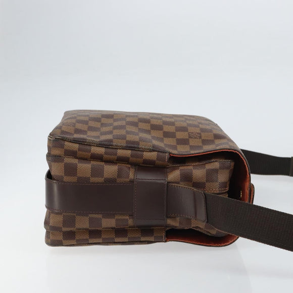 LOUIS VUITTON Damier Ebene Naviglio Shoulder Bag N45255 LV Auth BA8745