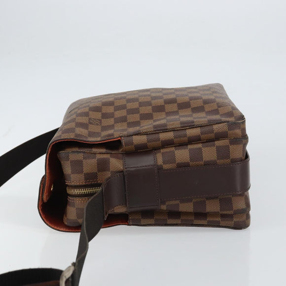 LOUIS VUITTON Damier Ebene Naviglio Shoulder Bag N45255 LV Auth BA8745