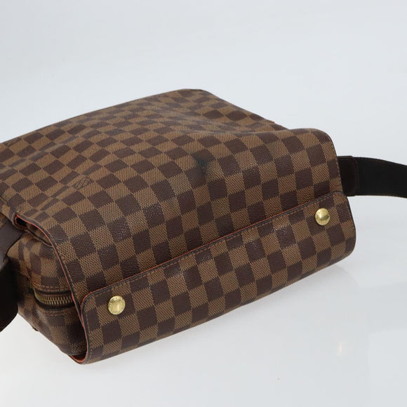 LOUIS VUITTON Damier Ebene Naviglio Shoulder Bag N45255 LV Auth BA8745