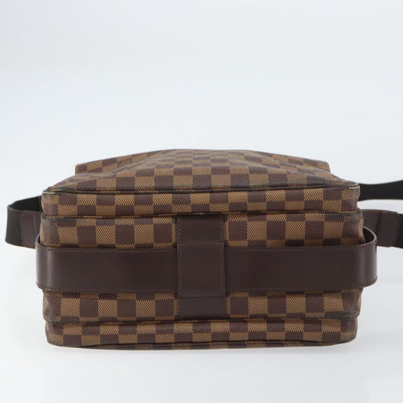 LOUIS VUITTON Damier Ebene Naviglio Umhängetasche N45255 LV Auth BA8745