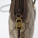 GUCCI GG Supreme Web Sherry Line Bag PVC Beige Gold 904 02 047 Auth BA8747-9