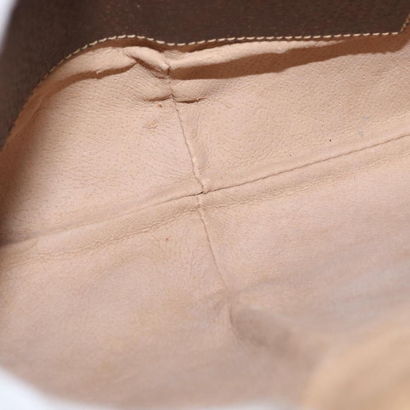 GUCCI GG Supreme Web Sherry Line Bag PVC Beige Gold 904 02 047 Auth BA8747