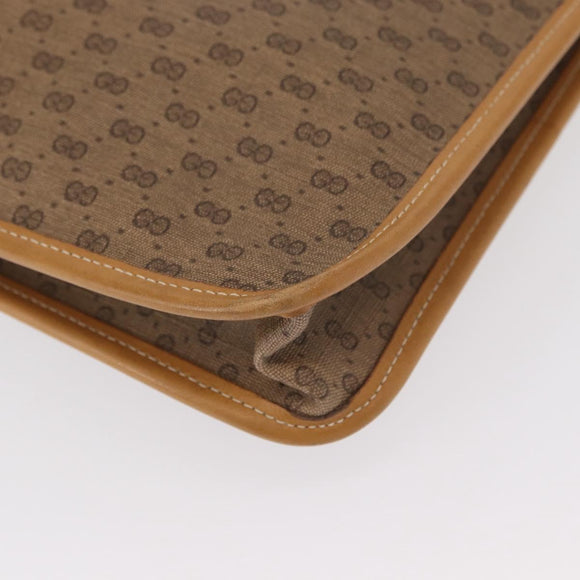 GUCCI Micro GG Supreme Web Sherry Line Bag PVC Beige 017 115 4126 Auth BA8748