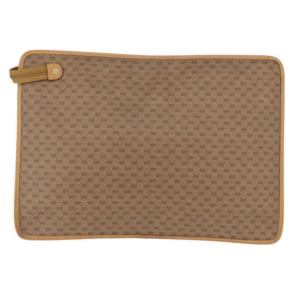 GUCCI Micro GG Supreme Web Sherry Line Bag PVC Beige 017 115 4126 Auth BA8748