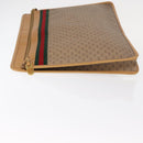 GUCCI Micro GG Supreme Web Sherry Line Bag PVC Beige 017 115 4126 Auth BA8748-5