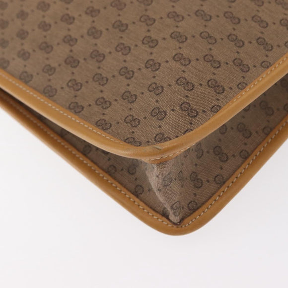 GUCCI Micro GG Supreme Web Sherry Line Bag PVC Beige 017 115 4126 Auth BA8748