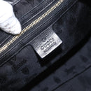 GUCCI Hand Bag Enamel Black Gold 197020 Auth BA8750-16