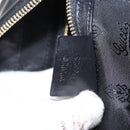 GUCCI Hand Bag Enamel Black Gold 197020 Auth BA8750-22