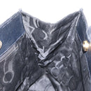 Salvatore Ferragamo Vala Tote Bag Leather Navy Gold Auth BA8751-18