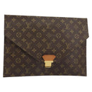 LOUIS VUITTON Monogram Posh Plate Briefcase M53522 LV Auth BA8758-1