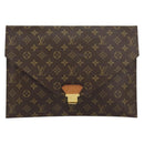 LOUIS VUITTON Monogram Posh Plate Briefcase M53522 LV Auth BA8758-13