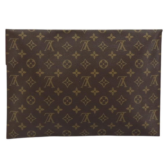 LOUIS VUITTON Monogram Posh Plate Briefcase M53522 LV Auth BA8758