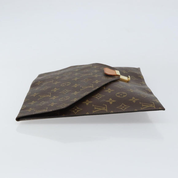 LOUIS VUITTON Monogram Posh Plate Briefcase M53522 LV Auth BA8758