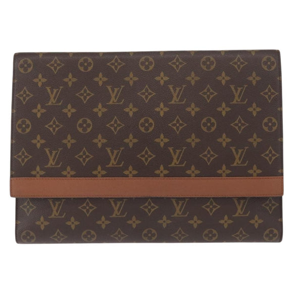 LOUIS VUITTON Monogram Porte Envelope Clutch Bag M51801 LV Auth BA8759