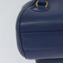 Christian Dior Backpack Leather Blue Auth BA875SAV-16